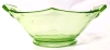 Vintage Uranium Glass Handled Candy Dish | 6.75" x 6" x 2.25" Tall - 2