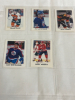 50 1988-89 O-Pee-Chee NHL Stars Mini Etoiles Stars Wayne Gretzky Brett Hull Mark Messier Mario Lemieux Patrick Roy and More 6 Sheets - 6