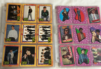 54 1984 Michael Jackson Cards ( 6 Sheets ) + 156 1989 New Kids on The Block Cards and Stickers ( 18 Sheets ) Non Sports Cards