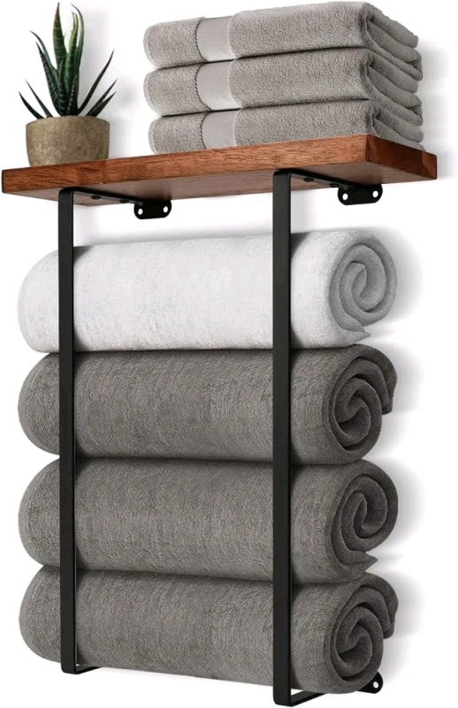 New Wooden Towel rack 14”x6”