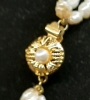 Beautiful Vintage Pearl Multi Strand with Crystals, Stamped Japan & Classic Vintage Fresh Water Pearls with a Fabulous Clasp, One Side is Missing a Stone, Mother of Pearl Necklace with a Barrel Clasp - 7