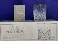 4 New Double Old Fashioned Glasses Part of The Dublin Collection by Shannon Crystal of Ireland