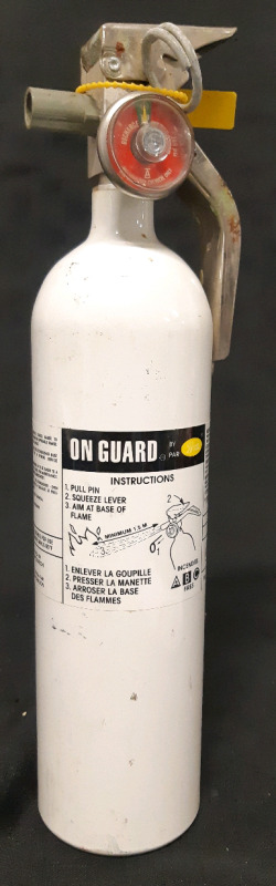 On Guard Class A B C Fire Extinguisher Ready For Use 13" Tall