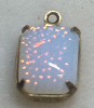 Vintage Rhinestone Green Turtle Lacy Rhinestone Demure Opal Charm - 5