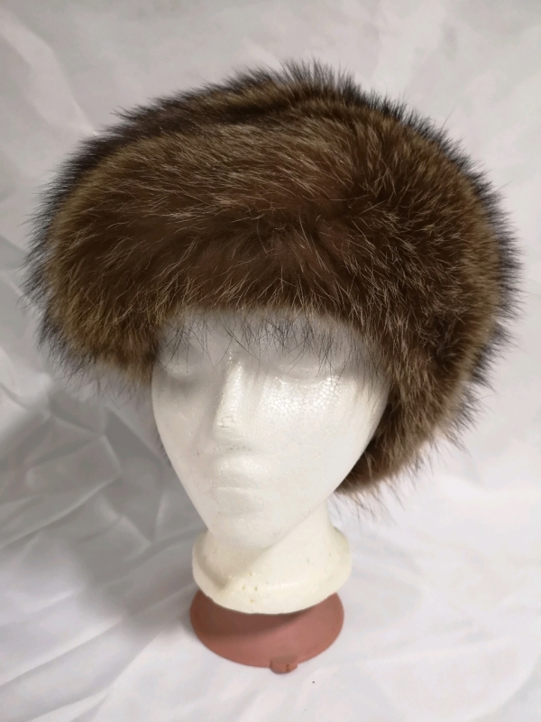 Vintage Raccoon Fur Hat by Henry Furs