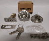 New Kwikset Single Cylinder Deadbolt Safe Lock With Key Model # 61048 / 01 BP