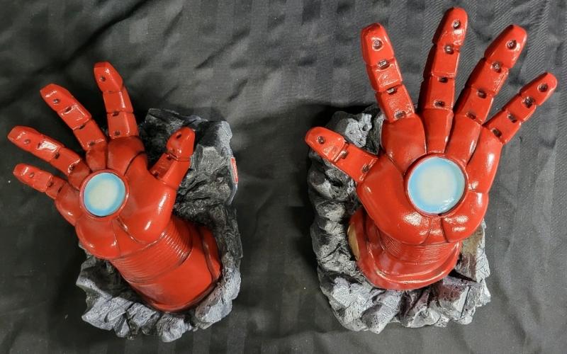 Iron Man 3D Hands Arc Wall Art Decor Ironman Superhero Marvel Avengers Excellent Condition "See Description"