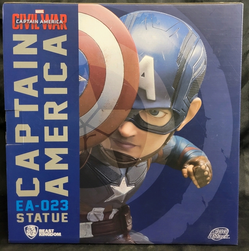 New Sealed Marvel Captain America Civil War Statue EA-023 7"x10"x8"h Beast Kingdom 2020