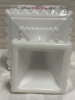 Vintage Westmoreland Milk Glass Wedding Cake Candy Dish Approximately 10” Tall 6” Wide No Chips Or Cracks - 4