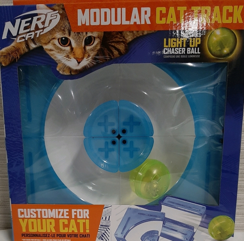 New Nerf Cat Modular Cat Track, Includes Light Up Chaser Ball