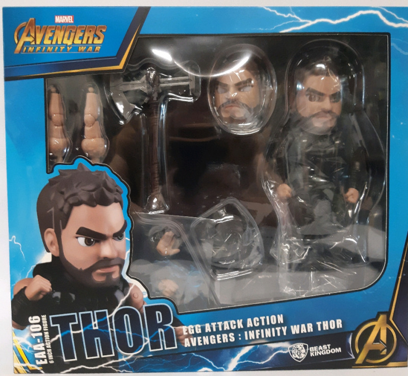 New Beast Kingdom Marvel Avengers Infinity War 6" Thor Action Figure With Egg Attack Action * Sealed *