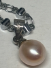 18K Gold GP Fresh Water Pearl Pendant with Moroccan Link Chain - 2