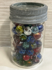 Mason Jar Full of Assorted Vintage Marbles