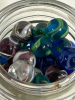 Mason Jar Full of Assorted Vintage Marbles - 2