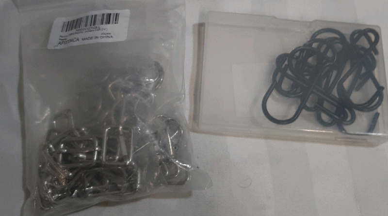 New in Packaging 50 Pieces of Keychain Hardware & 12 Heavy Duty S Hooks