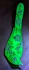 Signed Handpainted Vintage Fenton Uranium Custard Glass Dove with Flower Details and Original Stickers | 4" x 4.75" Tall - 3