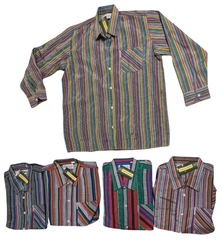 75 New Size 41 -45 | Mercury Men's Long Sleeve Striped Shirts