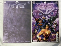 5 DC Night Terrors Comics - First Blood, Detective Comics, and Action Comics.
