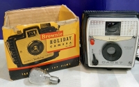 Vintage Ansco Cadet Flash Bulb Brownie Holiday Camera Box