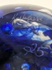 Signed Vintage Art Glass Paperweight | 3" Tall - 3