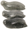 3 Signed Vintage DIMU | Dietrich Muckenheim (1933-1993) | Inuit-Style Seal Soapstone Cravings | 2.75", 3.5" & 4" Long