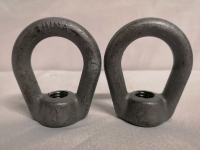 2x Oval Metal Eyenut 7/8 cm