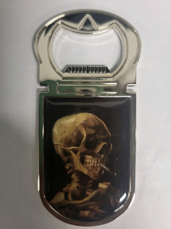 50 New Vincent Van Gogh Skeleton Magnetic Bottle Openers 3.5"x1.75