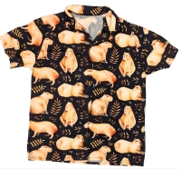 Fantastic New Size XL | CAPYBARA Hawaiian-Style Lightweight Button-Up Shirt