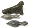 2 Signed Vintage DIMU | Dietrich Muckenheim (1933-1993) | Inuit-Style Bird Soapstone Carvings & Unsigned Soapstone Seal | 3.25" - 3.75" Long