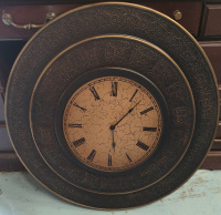 Large Metal Ren-Wil Clock - Working 29.25" Diameter