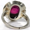 Gorgeous Size 6 14k Gold Ring with Large, Clear Inset Ruby - 6