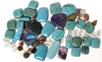 Assorted Semi Precious Stones & Beads | Up to 2.25" Long & 1.4" Wide