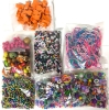 Huge Beading & Crafting Lot : Assorted Materials & Sizes | In 3.5" x 11.75" x 3.25" Tall Storage Box - 6