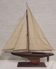 Wooden Sailboat Home Decor Model Ship , measures 29" wide & 34" tall