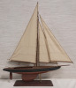 Wooden Sailboat Home Decor Model Ship , measures 29" wide & 34" tall - 2