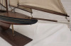 Wooden Sailboat Home Decor Model Ship , measures 29" wide & 34" tall - 4