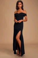 New Lulus Size M Off the Shoulder Formal Gown Stock photos used Retail $140.00