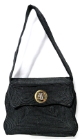 Vintage Clutch Styled by Gold Seal Accessories, Montreal Canada | 6" x 2.75" x 4 5" with 6" Drop Handle