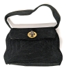 Vintage Clutch Styled by Gold Seal Accessories, Montreal Canada | 6" x 2.75" x 4 5" with 6" Drop Handle - 2