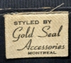 Vintage Clutch Styled by Gold Seal Accessories, Montreal Canada | 6" x 2.75" x 4 5" with 6" Drop Handle - 7