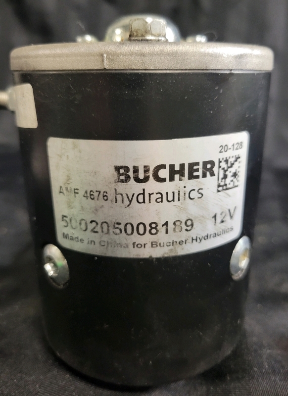 Bucher AMF 4676 Hydraulics 12V Motor Untested 4.5"x3.5"