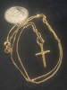 10K Yellow Gold Cross 10K Chain both Stamped - 4