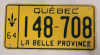 Vintage 1964 QUEBEC License Plate