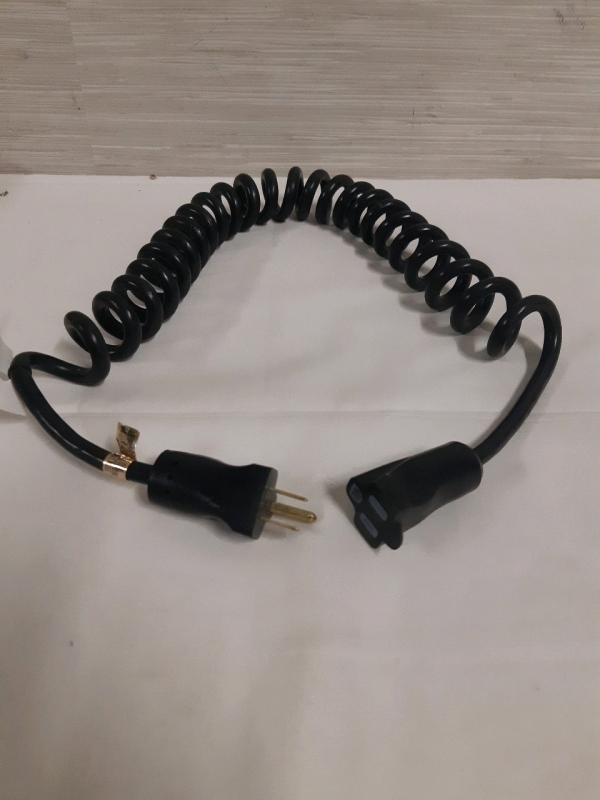New Compact Coiled Extension Cord ( Stretches To About 7FT )