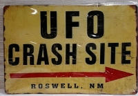 New Metal Sign Decor UFO's & Roswell for an Out of the World Experience