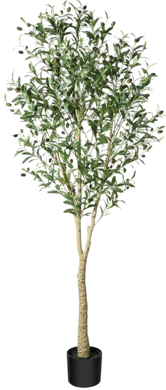 New Haispring 6 Foot Tall Artificial Olive Tree In Pot / Perfect Faux Plant For Modern Decoration * Retails For $109.99*