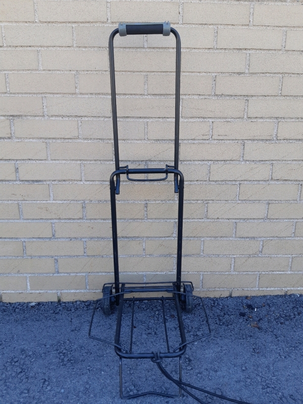 Samsonite Folding Metal Dolly With Extendable Base for More surface Area Coverage ( 3 feet Tall )