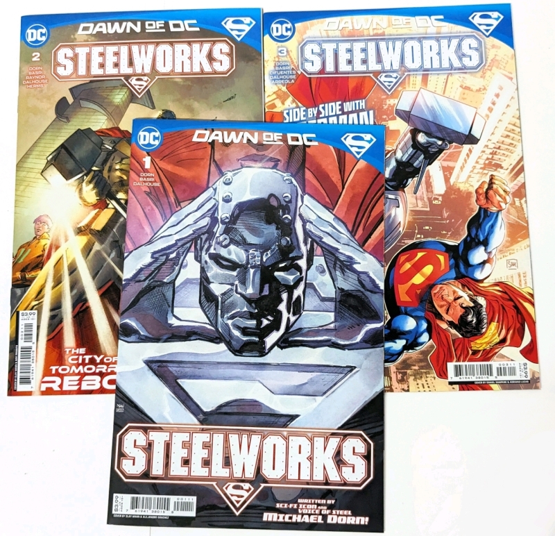 DC Comics | Dawn of DC : STEELWORKS | Issues #1-3 | Written by Michael Dorn (Worf from Star Trek + Much More!)