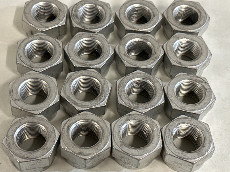 16 1-1/2” 2H Hex Nuts Approximately 1” Inside Diameter