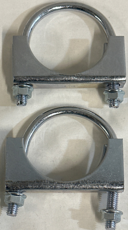 2 Stainless Steel 2-1/2” Exhaust / Pipe Clamps